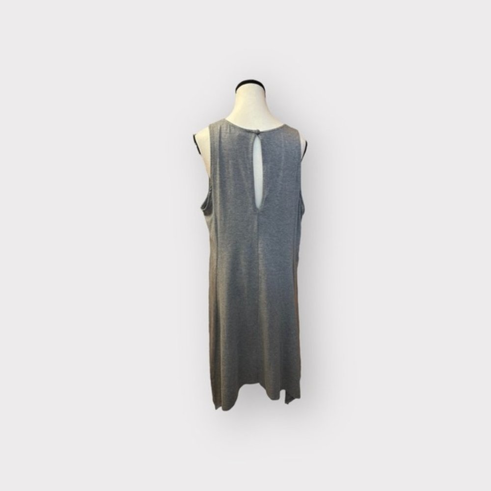 Women’s Torrid Heather Grey Midi Jersey Trapeze Dress 2 - Picture 8 of 12